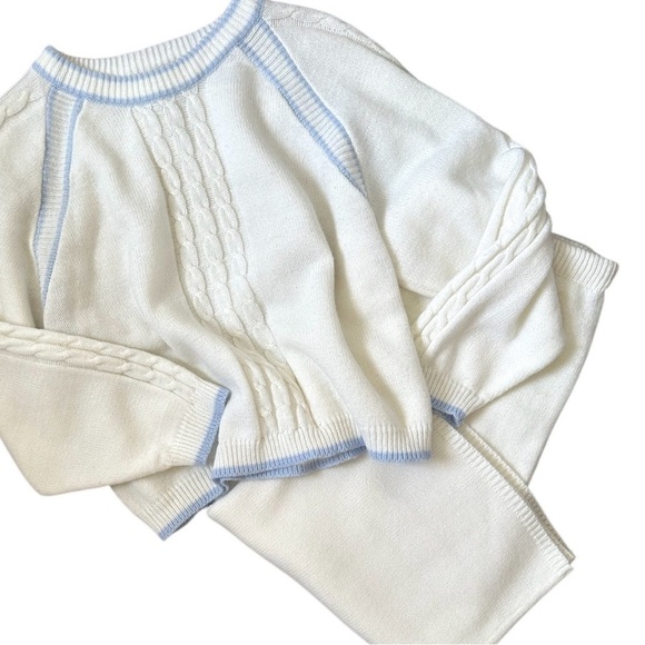 Sweet Baby Jane White and Blue Skirt Set - Picture 2 of 16